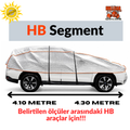 HULLCAR  Güneş Koruyucu, Ultra Sağlam, Dolu Koruyucu Üniversal Oto Branda