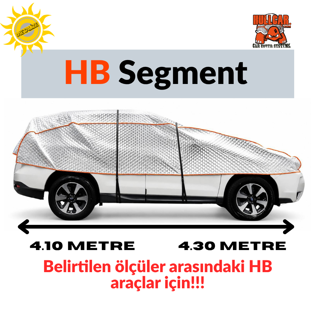 HULLCAR  Güneş Koruyucu, Ultra Sağlam, Dolu Koruyucu Üniversal Oto Branda