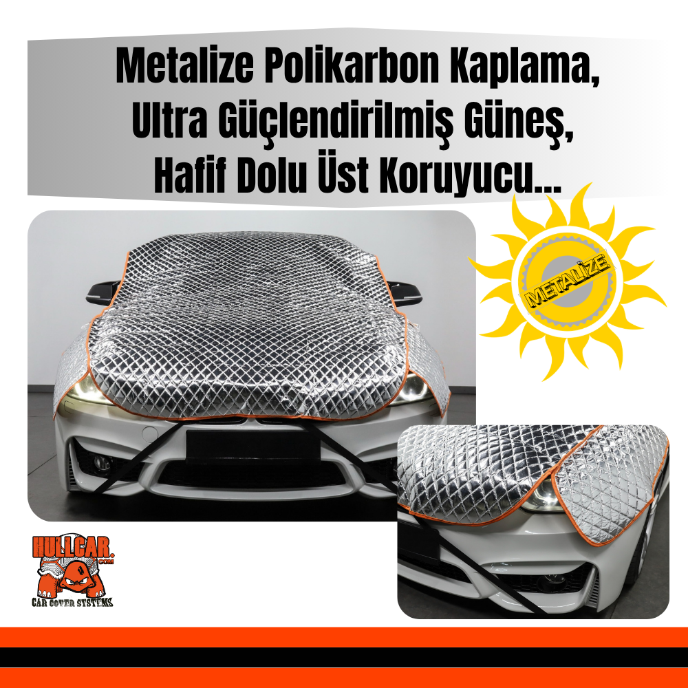 HULLCAR  Güneş Koruyucu, Ultra Sağlam, Dolu Koruyucu Üniversal Oto Üst Branda