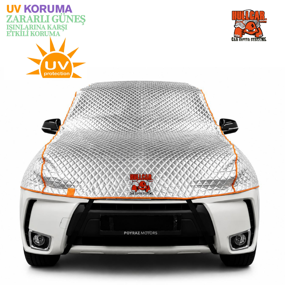 HULLCAR  Güneş Koruyucu, Ultra Sağlam, Dolu Koruyucu Üniversal Oto Branda
