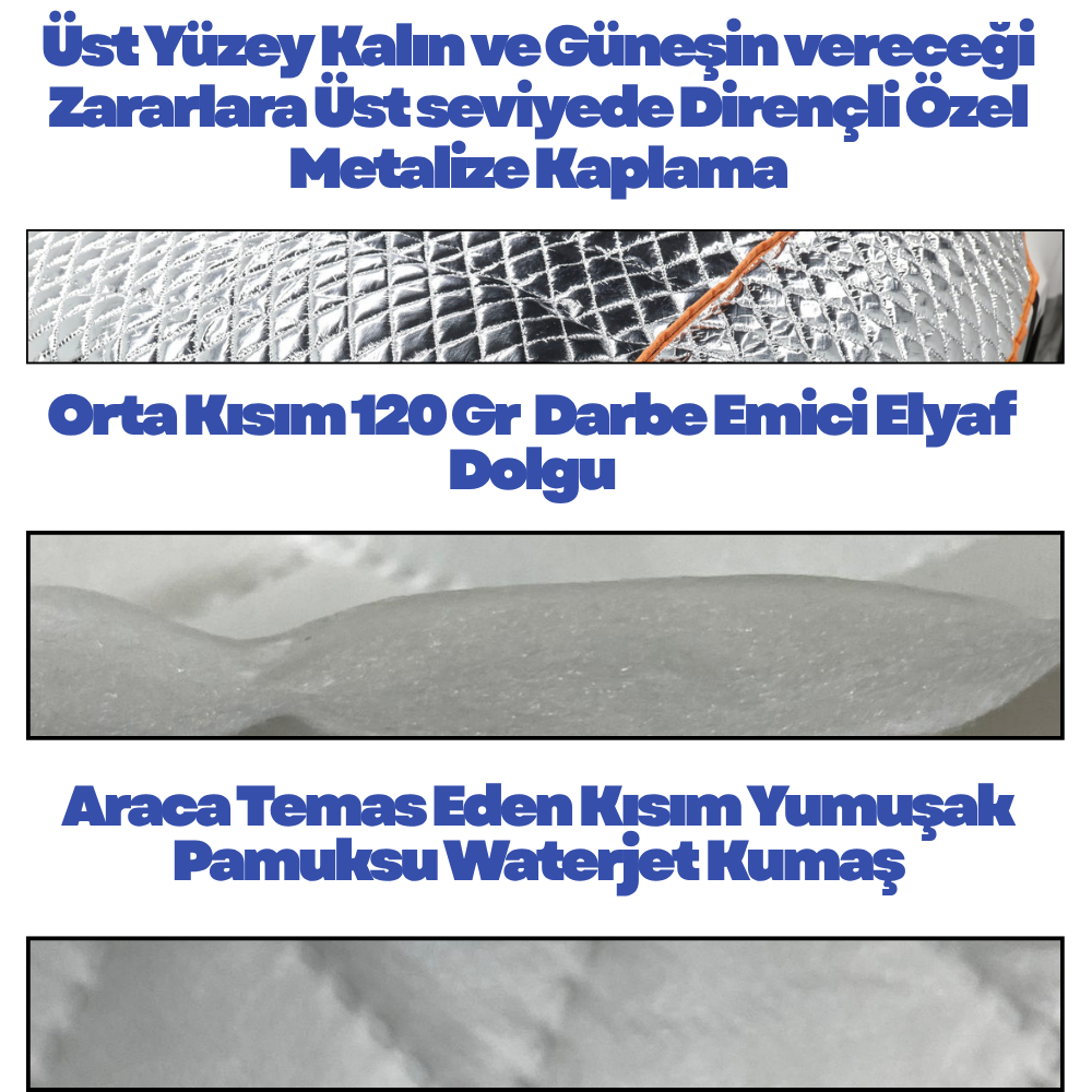 HULLCAR  Güneş Koruyucu, Ultra Sağlam, Dolu Koruyucu Üniversal Oto Branda