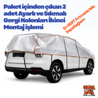 HULLCAR  Güneş Koruyucu, Ultra Sağlam, Dolu Koruyucu Üniversal Oto Branda