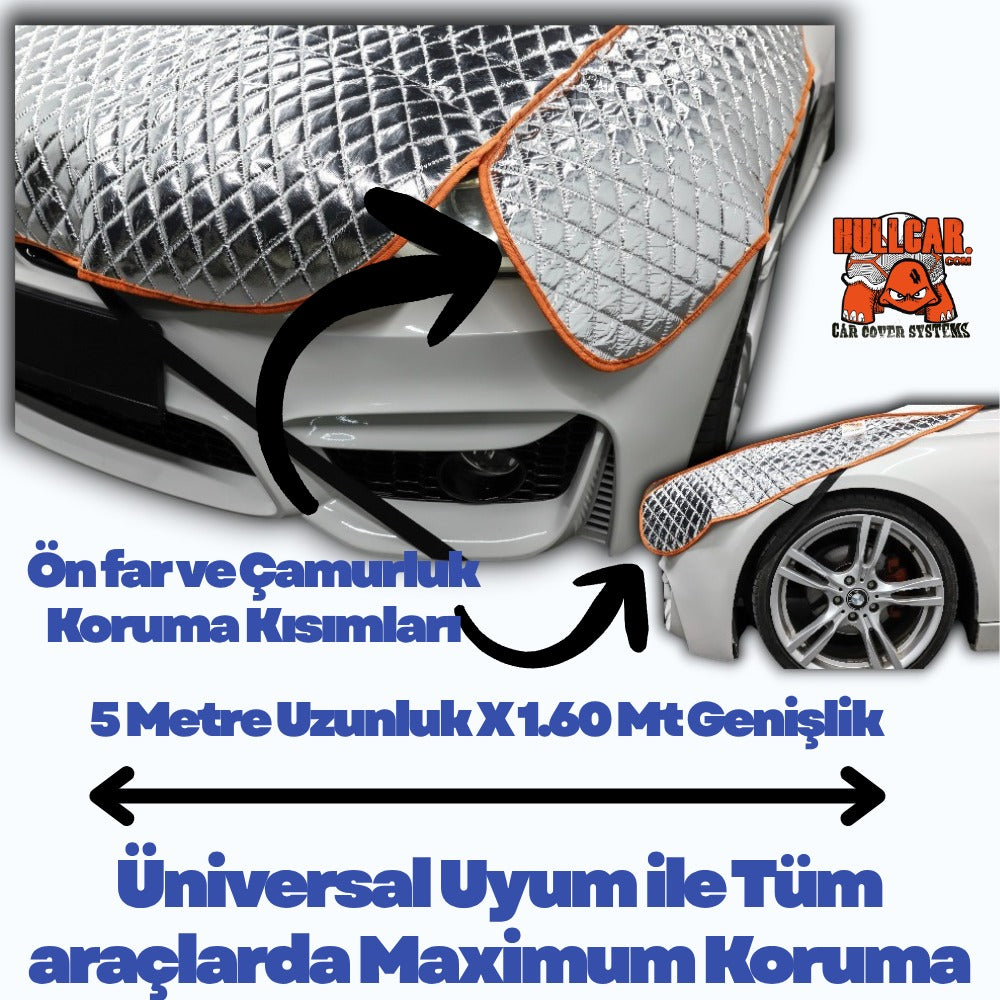 HULLCAR  Güneş Koruyucu, Ultra Sağlam, Dolu Koruyucu Üniversal Oto Üst Branda