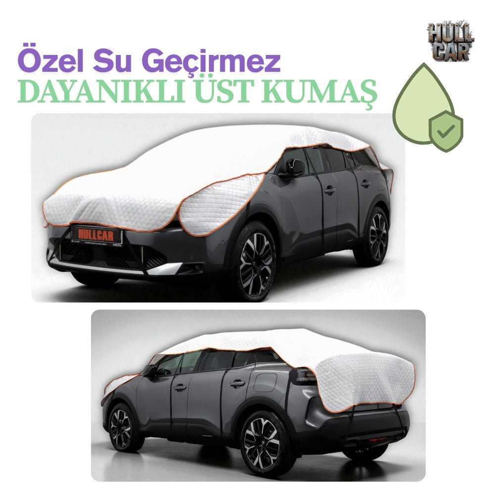 HULLCAR Güneş,Yağmur,Kar,Dolu koruyucu Branda yırtılmaz araç brandası