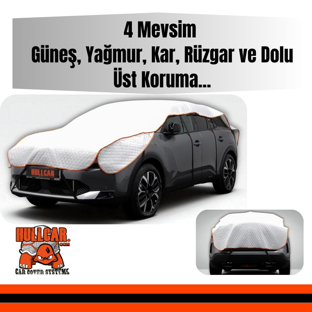 HULLCAR Güneş,Yağmur,Kar,Dolu koruyucu Branda yırtılmaz araç brandası
