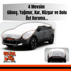 HULLCAR Güneş,Yağmur,Kar,Dolu koruyucu Branda yırtılmaz araç brandası